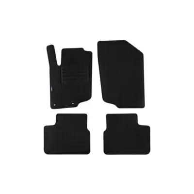 Tappetini Doppio Strato Neri Set 4 Pezzi per Peugeot 207 2006-2012