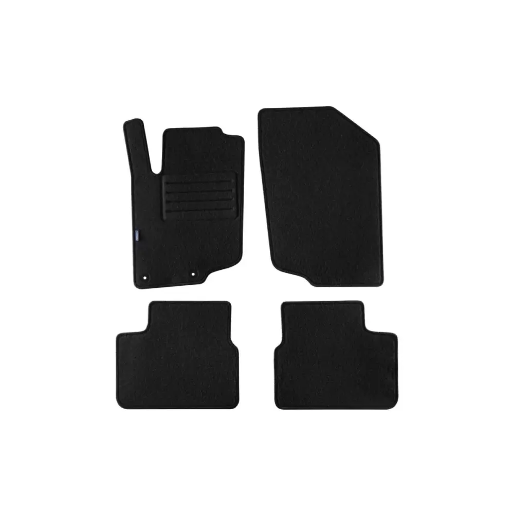 Tappetini Doppio Strato Neri Set 4 Pezzi per Peugeot 207 2006-2012