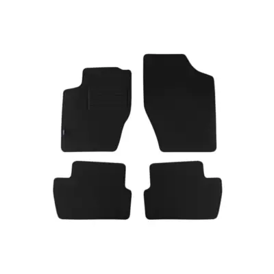 Tappetini Doppio Strato Neri Set 4 Pezzi per Peugeot 307 2001-2007