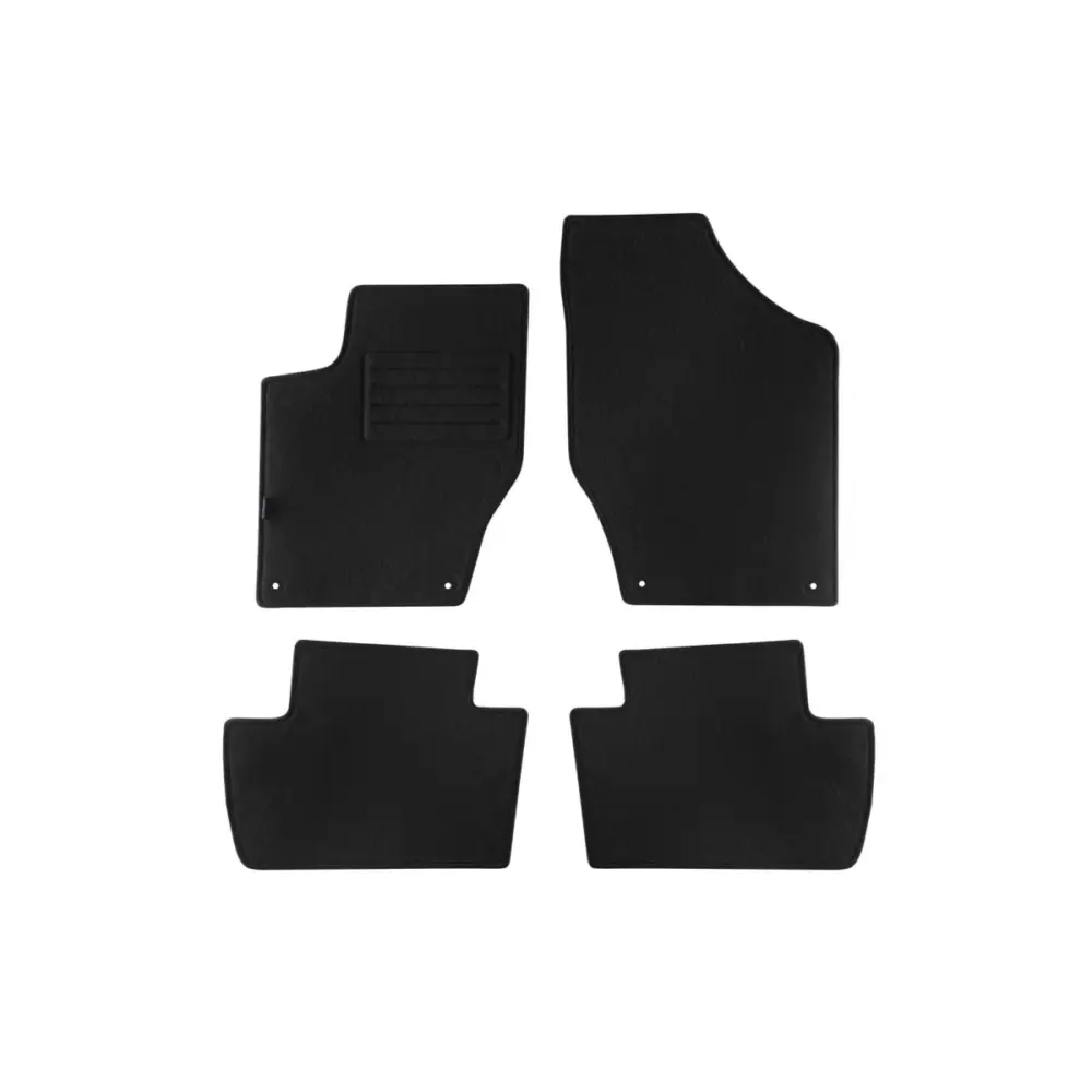 Tappetini Doppio Strato Neri Set 4 Pezzi per Peugeot 308 2007-2014
