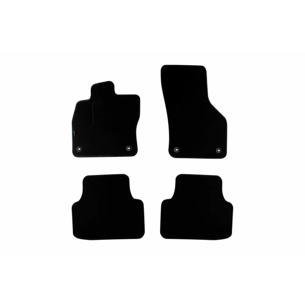 Tappetini Doppio Strato Neri Set 4 Pezzi per Skoda Octavia dal 2020
