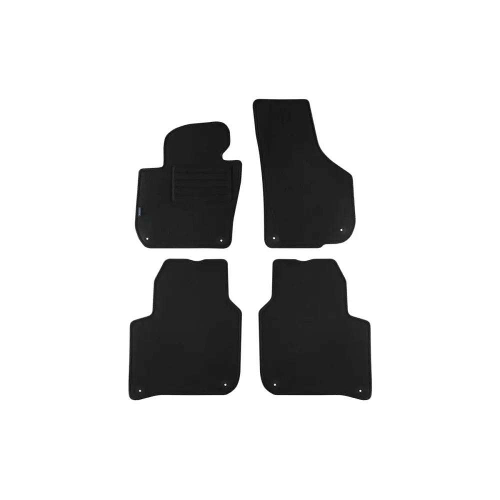 Tappetini Doppio Strato Neri Set 4 Pezzi per Skoda Superb 2008-2015
