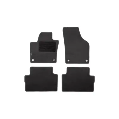 Tappetini Doppio Strato Neri Set 4 Pezzi per Volkswagen Sharan dal 2010 5-7