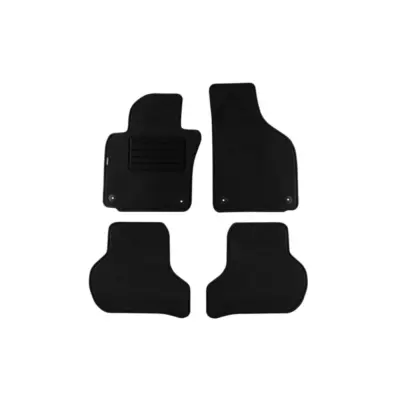 Tappetini Doppio Strato Neri Set 4 Pezzi per VW Golf V 2003-2008