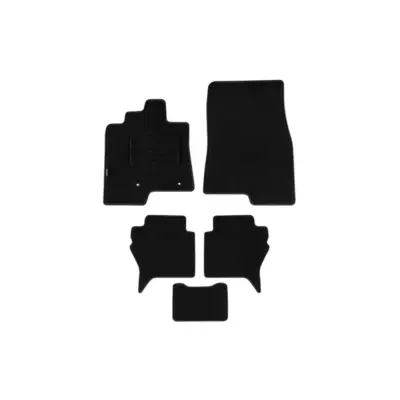 Tappetini Doppio Strato Neri Set 5 Pezzi per Mitsubishi Pajero dal 2007 Lungo