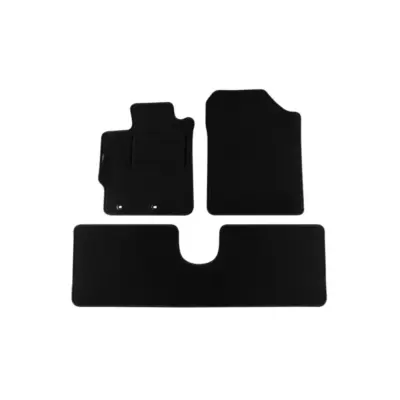 Tappetini Doppio Strato Nero Rex Tessuto Set 3 Pezzi per Toyota Yaris 2011-2020
