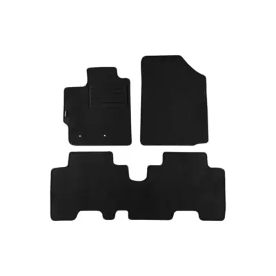 Tappetini Doppio Strato Nero Rex Tessuto Set 3 Pezzi per Toyota Yaris 2005-2011