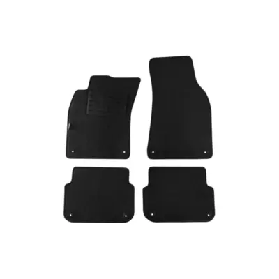 Tappetini Doppio Strato Nero Set 4 Pezzi per Audi A6 Berlina 2004-2006