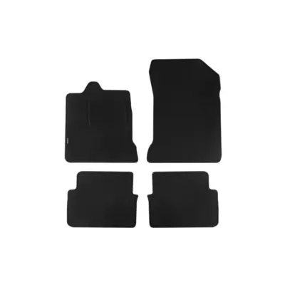 Tappetini Doppio Strato Nero Set 4 Pezzi per Renault Laguna Berlina 2007-2015
