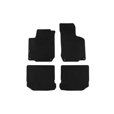 Tappetini Doppio Strato Rex Nero Set 4 Pezzi per Volkswagen Golf Iv 1998-2003
