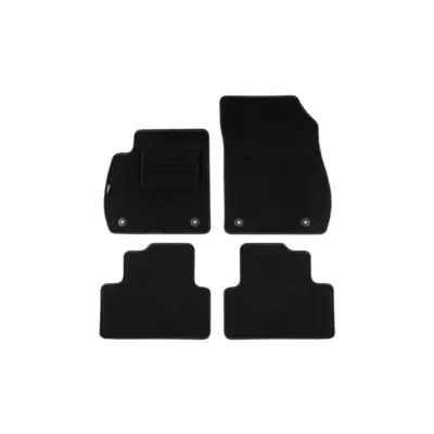 Tappetini Doppio Strato Rex Tessuto Nero Set 4 Pezzi per Opel Zafira C 2012-2019