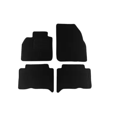Tappetini Doppio Strato Rex Tessuto Nero Set 4 Pezzi per Renault Scenic