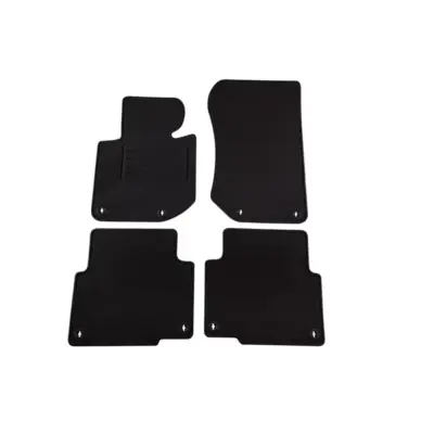 Tappetini Doppio Strato Set 4 Pezzi Neri per BMW Serie 3 E36 1991-1998
