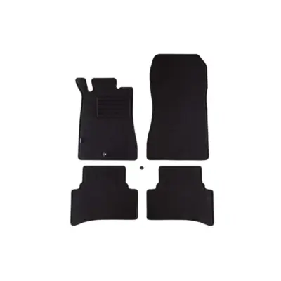 Tappetini Doppio Strato Set 4 Pezzi Neri per Mercedes Classe C W202 1993-2000