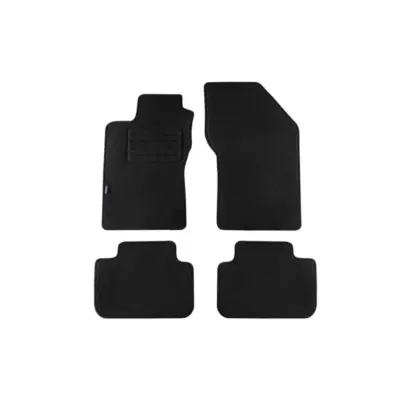 Tappetini Doppio Strato Set 4 Pezzi Nero per Alfa Romeo 147 2001-2010