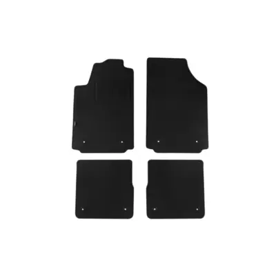 Tappetini Doppio Strato Tessuto Rex Nero Set 4 Pezzi per Audi A2 2000-2005