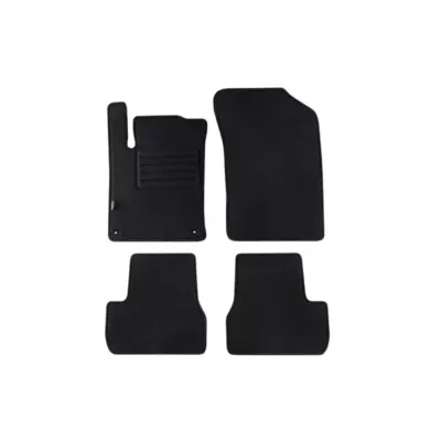 Tappetini Doppio Strato Tessuto Rex Nero Set 4 Pezzi per Citroën C3 2009-2016