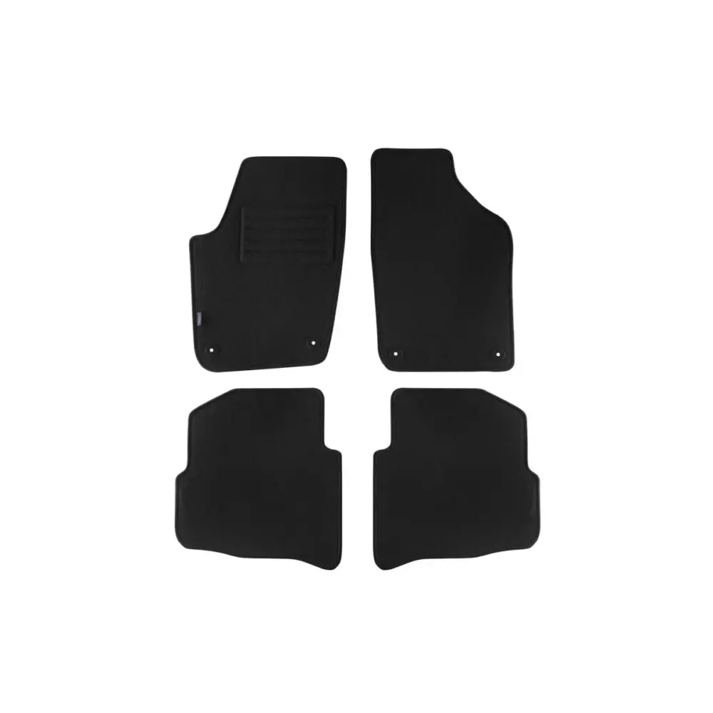 Tappetini Doppio Strato Tessuto Rex Set 4 Pezzi per Volkswagen Polo 2001-2009