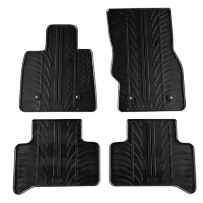 Tappetini Gomma 4 Pezzi Neri per Alfa Romeo Stelvio 2017