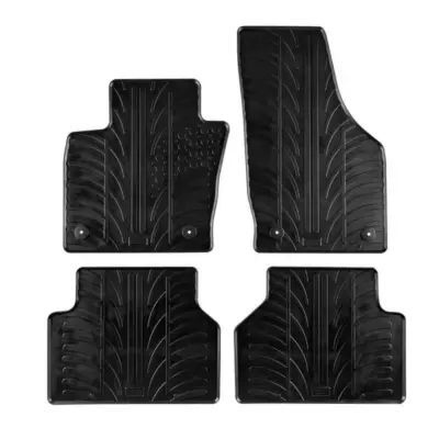 Tappetini Gomma 4 Pezzi Neri per Audi Q3 2011-2018