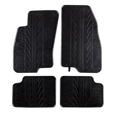 Tappetini Gomma 4 Pezzi Neri per Fiat Grande Punto 2005-2010