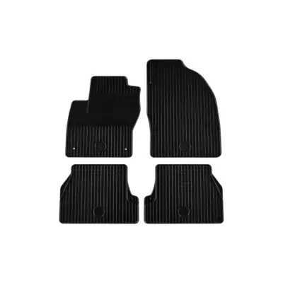 Tappetini Gomma 4 Pezzi Neri per Ford C-max 2010-2019