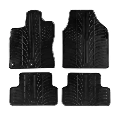 Tappetini Gomma 4 Pezzi Neri per Nissan Qashqai 2007-2013