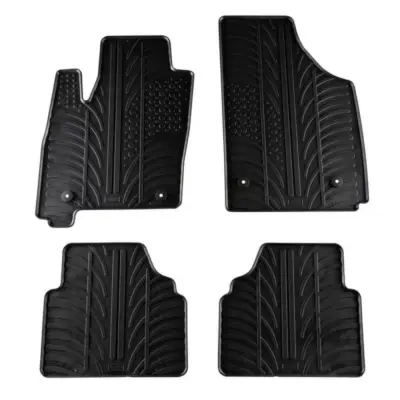 Tappetini Gomma 4 Pezzi Neri per Opel Meriva 2003-2010