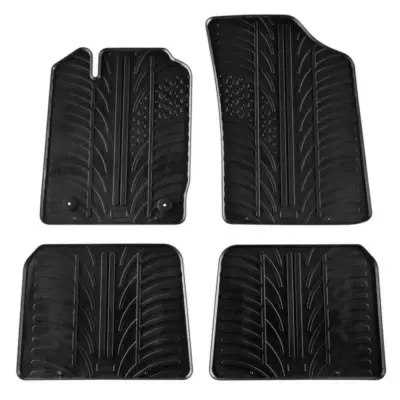 Tappetini Gomma 4 Pezzi Neri per Renault Thalia Clio Ii 1998-2005