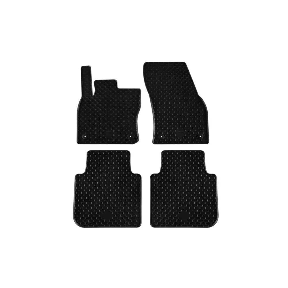 Tappetini Gomma 4 Pezzi Neri per Volkswagen Tiguan Allspace dal 2019