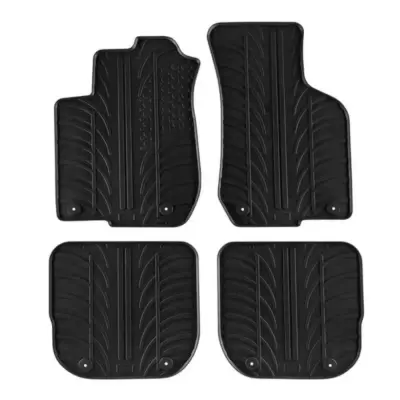 Tappetini Gomma 4 Pezzi Nero per Audi A3 8L 3/5 Porte 1998-2004 Manuale