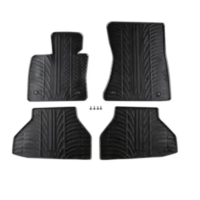 Tappetini Gomma 4 Pezzi Nero per BMW X6 E71 2008-2014 Automatico