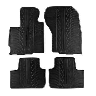 Tappetini Gomma 4 Pezzi Nero per Citroën C4 Aircross 2012- Mitsubishi Asx