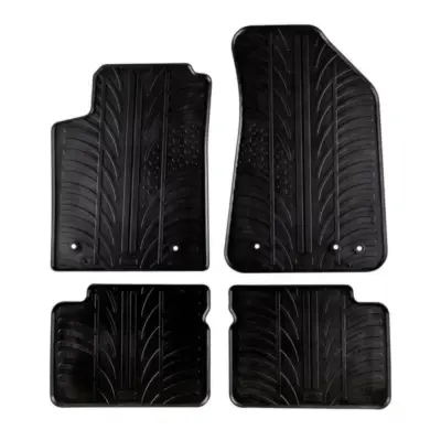 Tappetini Gomma 4 Pezzi Nero per Fiat Bravo 2007-2014 Lancia Delta 2009