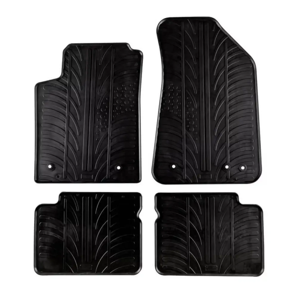 Tappetini Gomma 4 Pezzi Nero per Fiat Bravo 2007-2014 Lancia Delta 2009