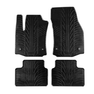 Tappetini Gomma 4 Pezzi Nero per Opel Meriva B 2010-2017