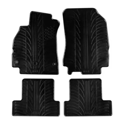 Tappetini Gomma 4 Pezzi per Renault Fluence 2009-2010 Neri