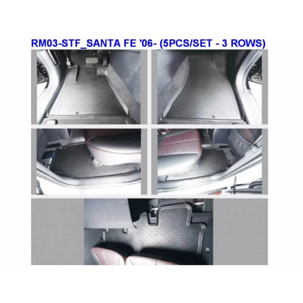 Tappetini Gomma 5 Pezzi per Hyundai Santa Fe 2006-2012