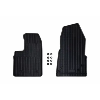 Tappetini Gomma Anteriori 2 Pezzi Neri per Ford Transit Custom Tourneo dal 2012