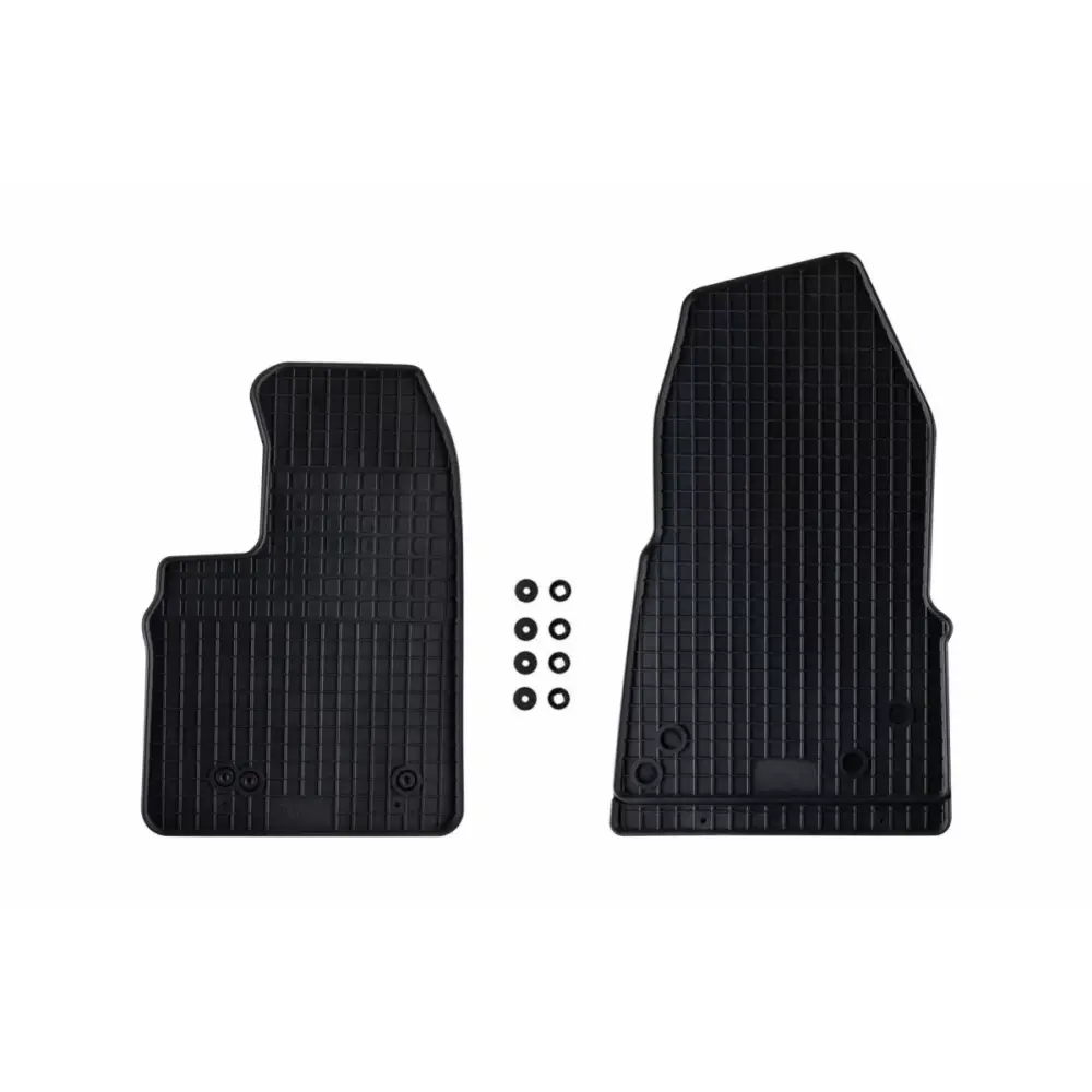 Tappetini Gomma Anteriori 2 Pezzi Neri per Ford Transit Custom Tourneo dal 2012