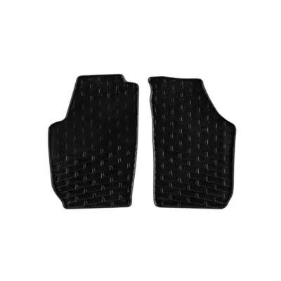 Tappetini Gomma Anteriori 2 Pezzi Neri per Skoda Roomster Praktik 2006-2015