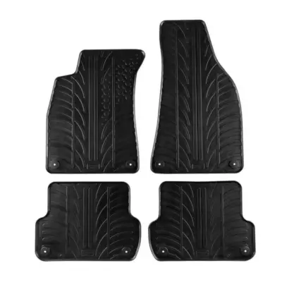 Tappetini Gomma Anteriori e Posteriori 4 Pezzi per Audi 8E B6 B7 2001-2006 Seat