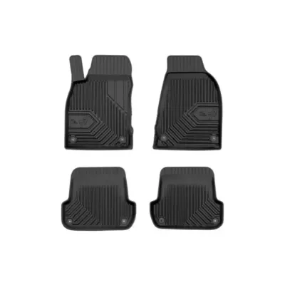 Tappetini Gomma Anteriori e Posteriori 4 Pezzi per Audi A4 B6 2000-2006 Nero