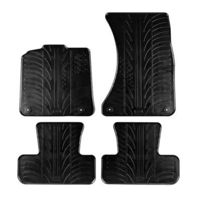 Tappetini Gomma Anteriori e Posteriori 4 Pezzi per Audi Q5 8R 2008-2016