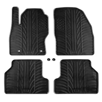 Tappetini Gomma Anteriori e Posteriori 4 Pezzi per Ford Focus 2004-2011