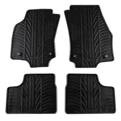 Tappetini Gomma Anteriori e Posteriori 4 Pezzi per Opel Astra H 2004-2009 Nero