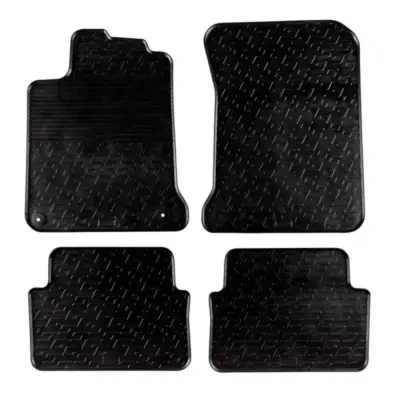 Tappetini Gomma Anteriori e Posteriori 4 Pezzi per Renault Laguna Iii 2007- Nero