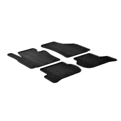 Tappetini Gomma Anteriori e Posteriori 4 Pezzi per Seat Leon 1P 2005-2013