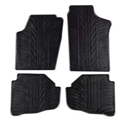 Tappetini Gomma Anteriori e Posteriori 4 Pezzi per Volkswagen Fox 2005-2011