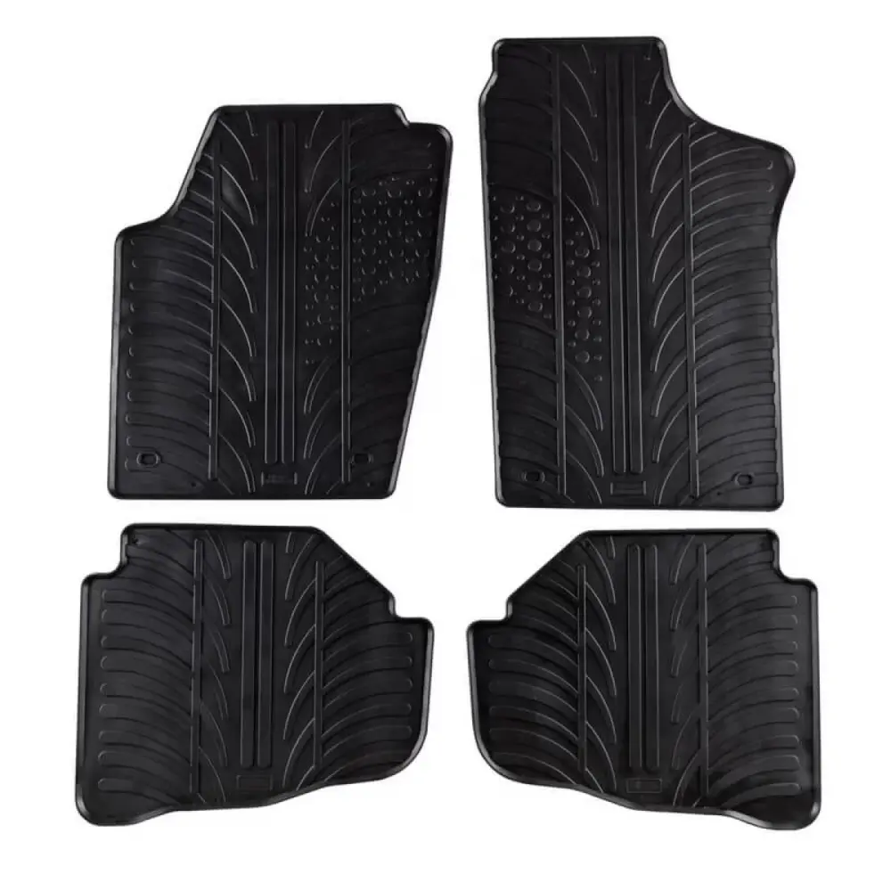 Tappetini Gomma Anteriori e Posteriori 4 Pezzi per Volkswagen Fox 2005-2011